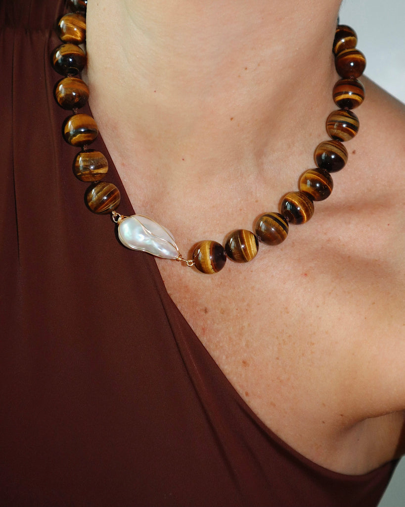 Tiger Eye Baroque Collar | Pre-order