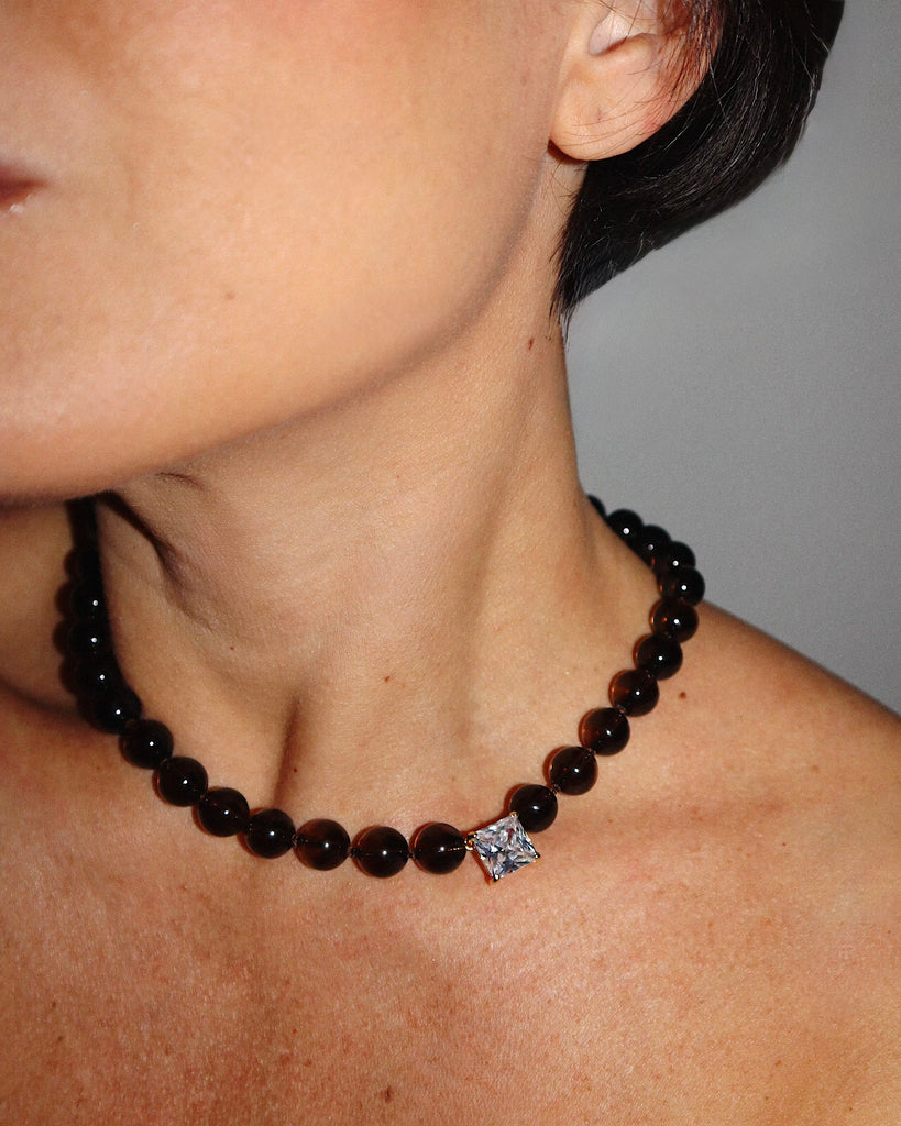 Bourbon smoky quartz necklace | Pre-order