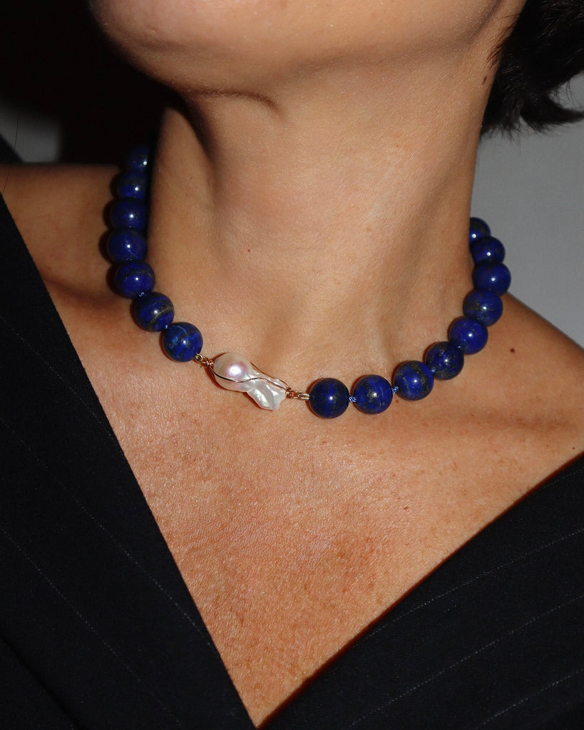 Lápis Lazuli Baroque Collar
