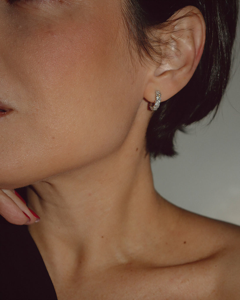 Mini Pavé hoops