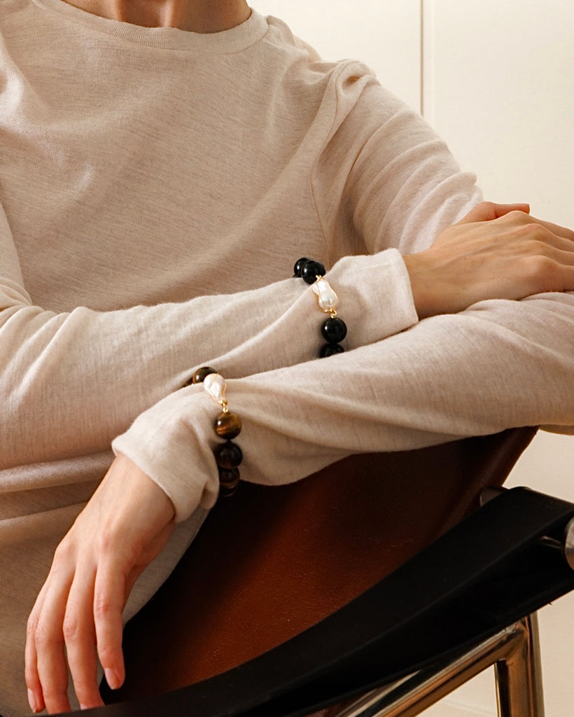 Onyx Baroque bracelet