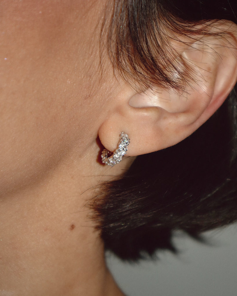 Mini Pavé hoops