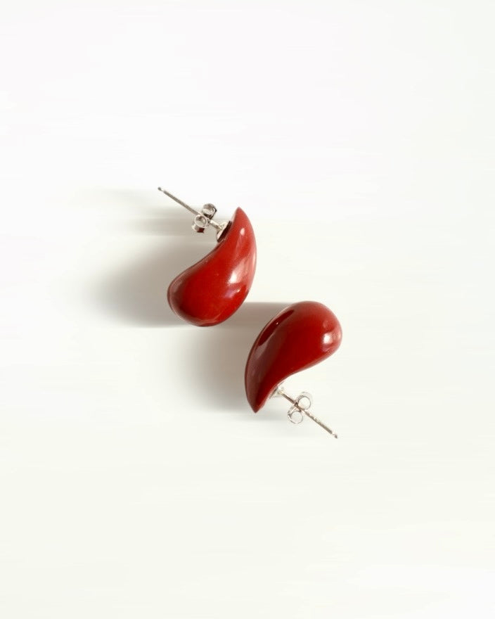 Baisse red jasper earrings