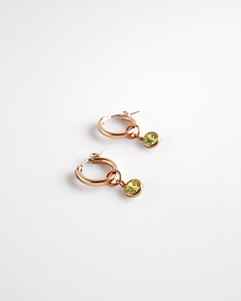 Birthstone Mini Hoops all colours