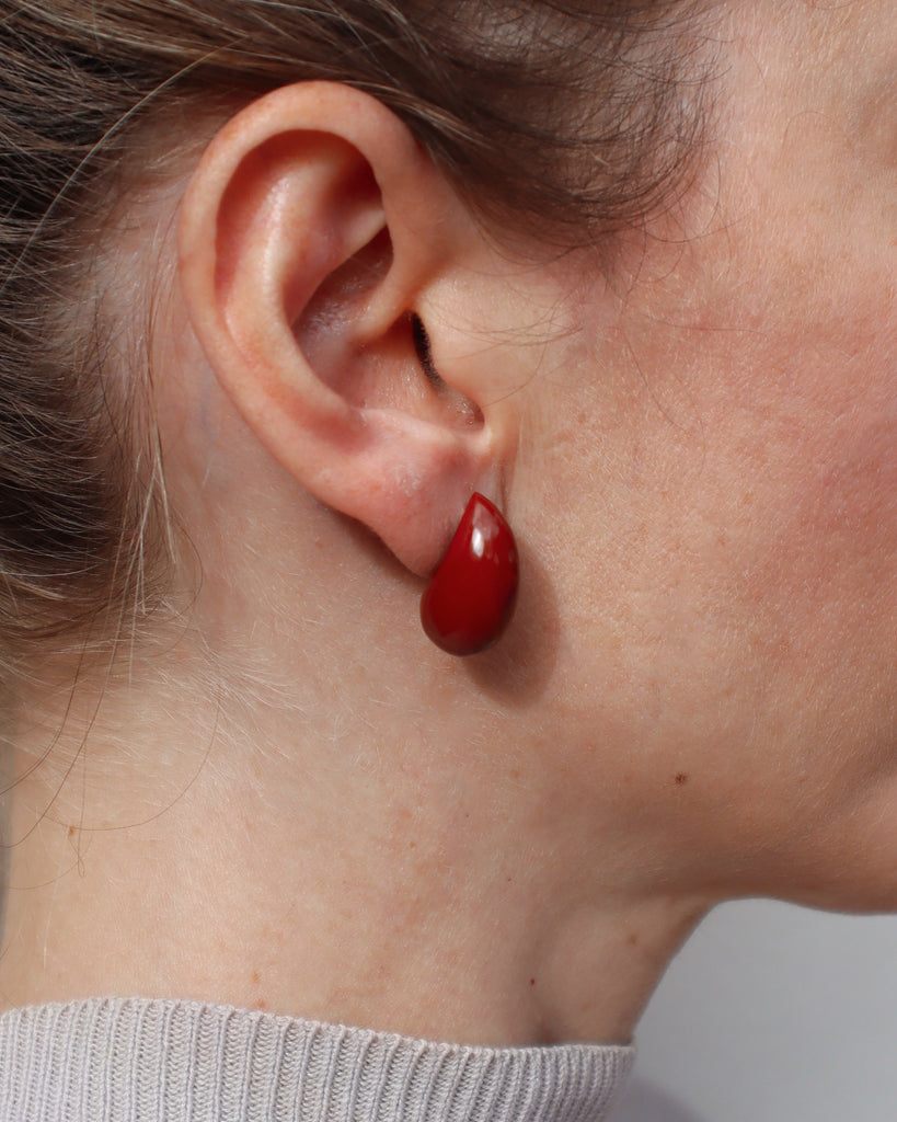 Baisse red jasper earrings