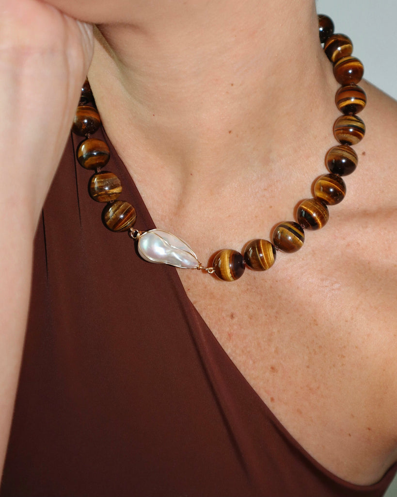 Tiger Eye Baroque Collar | Pre-order