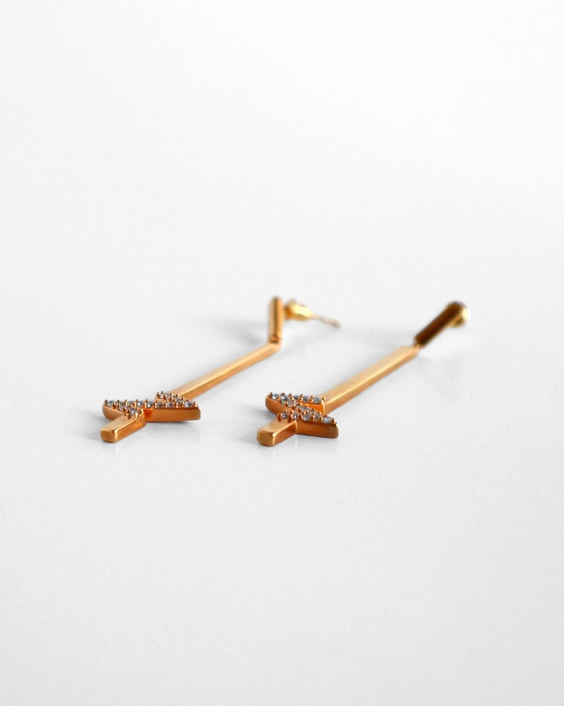 Heartbeat Bar Earrings