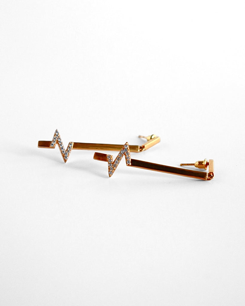 Heartbeat Bar Earrings