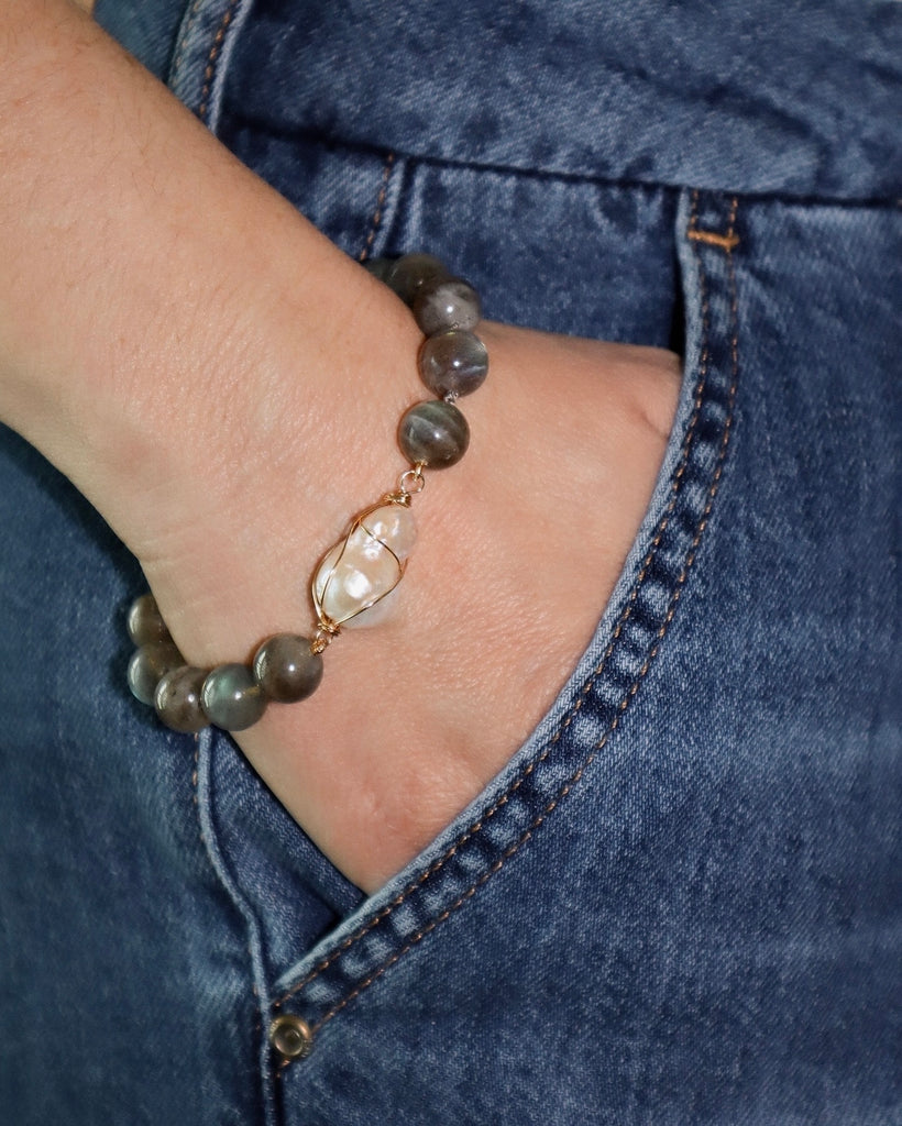 Labradorite Baroque Bracelet
