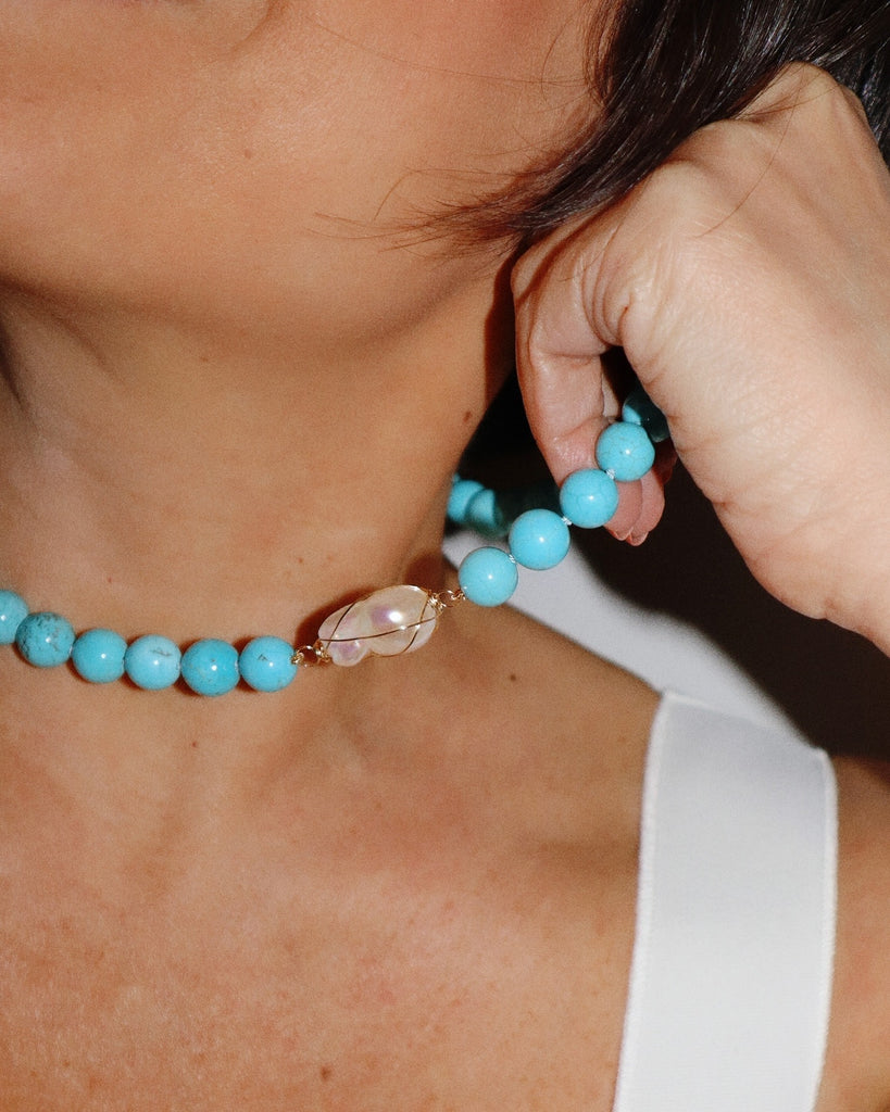 Turquoise Baroque Necklace