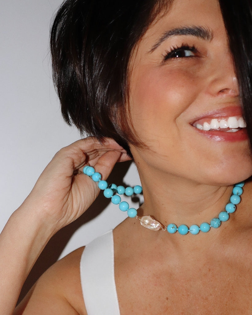 Turquoise Baroque Necklace