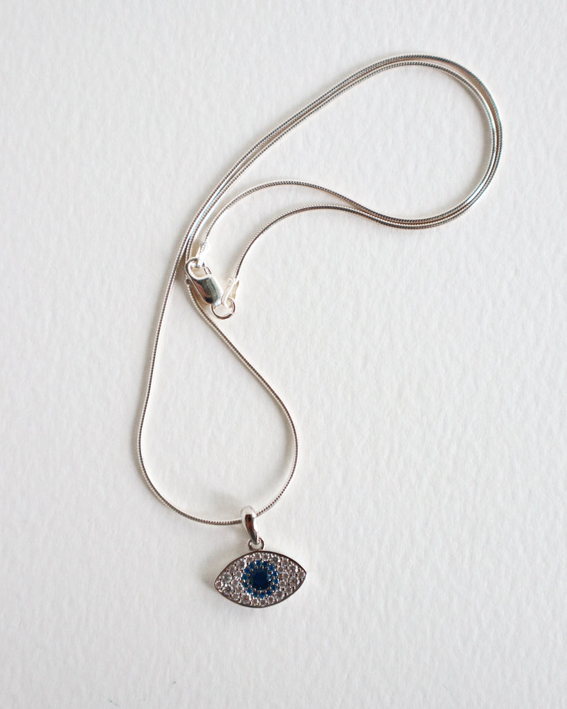Evil Eye Sterling Silver Necklace