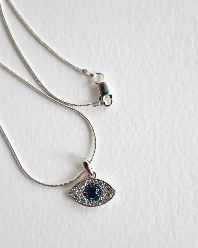 Evil Eye Sterling Silver Necklace