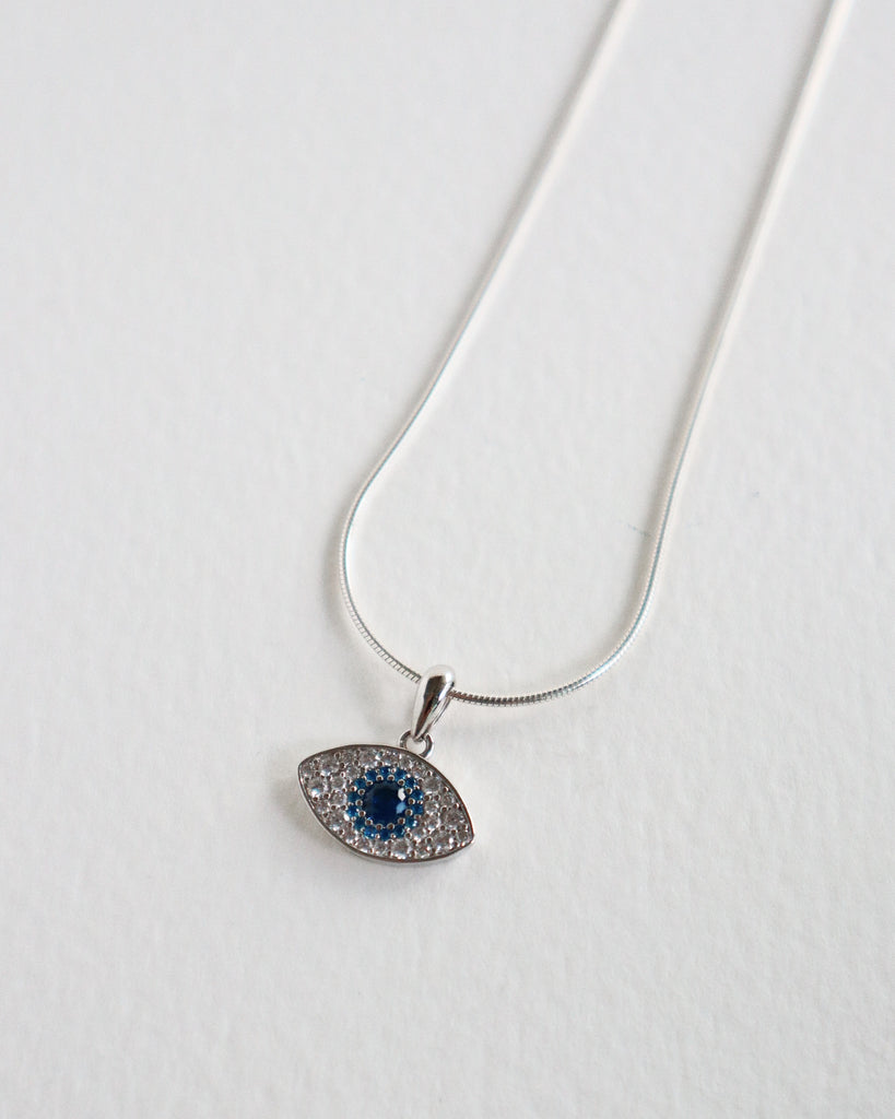 Evil Eye Sterling Silver Necklace