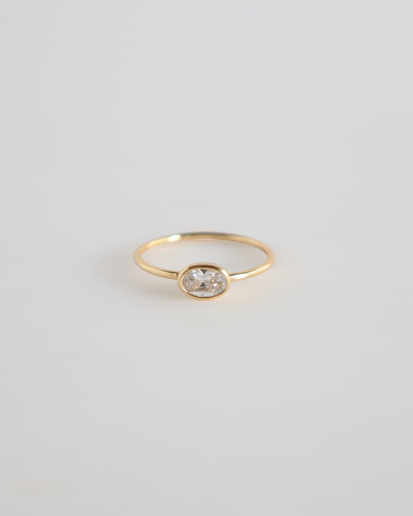 White topaz ring