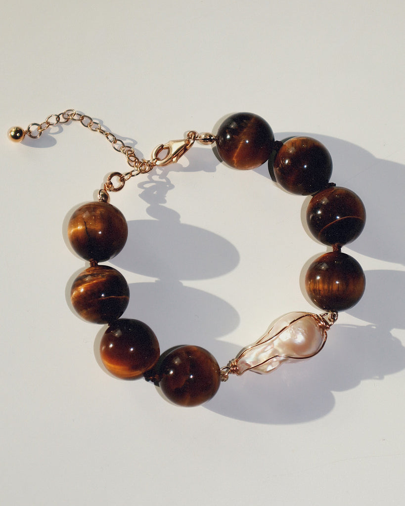 Tiger eye Baroque bracelet