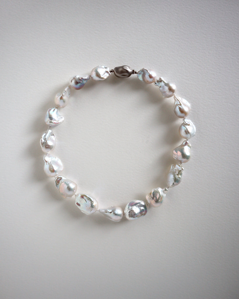 Barroque White Pearl Necklace