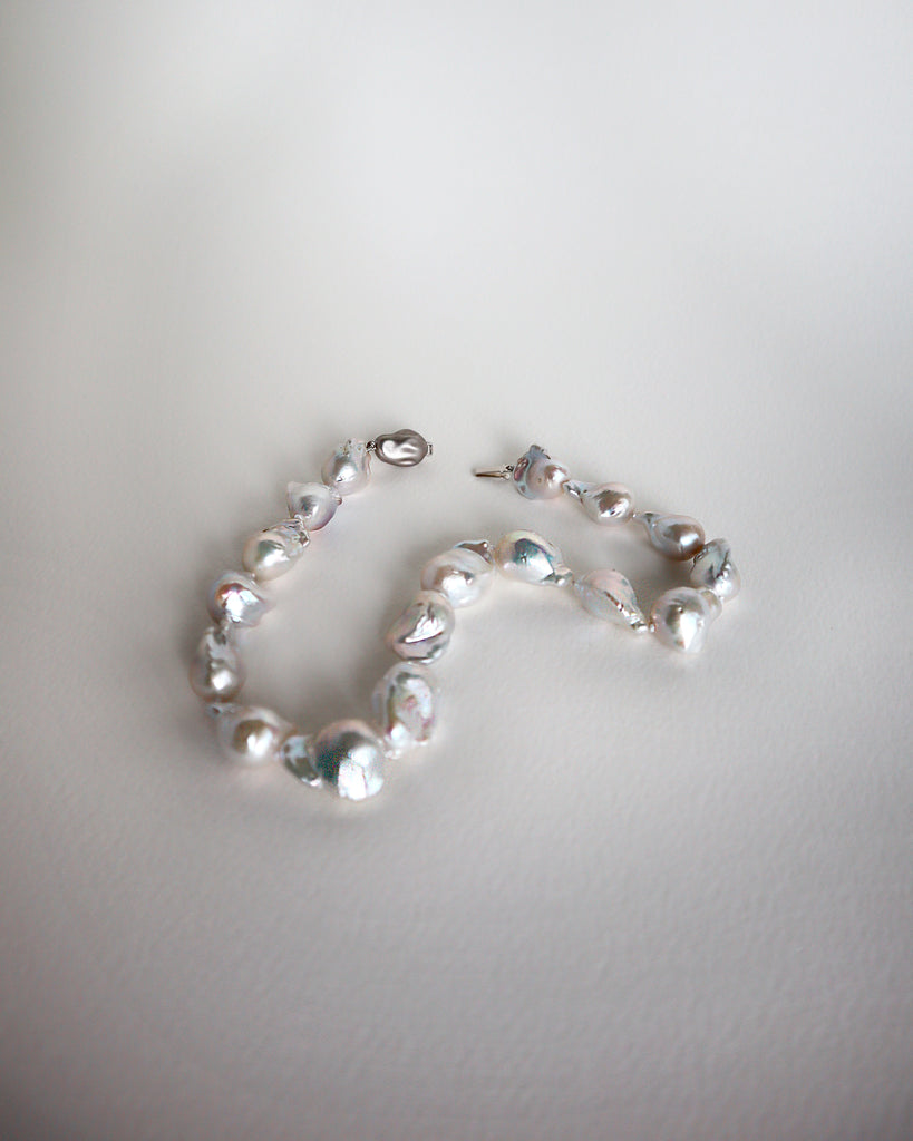 Barroque White Pearl Necklace