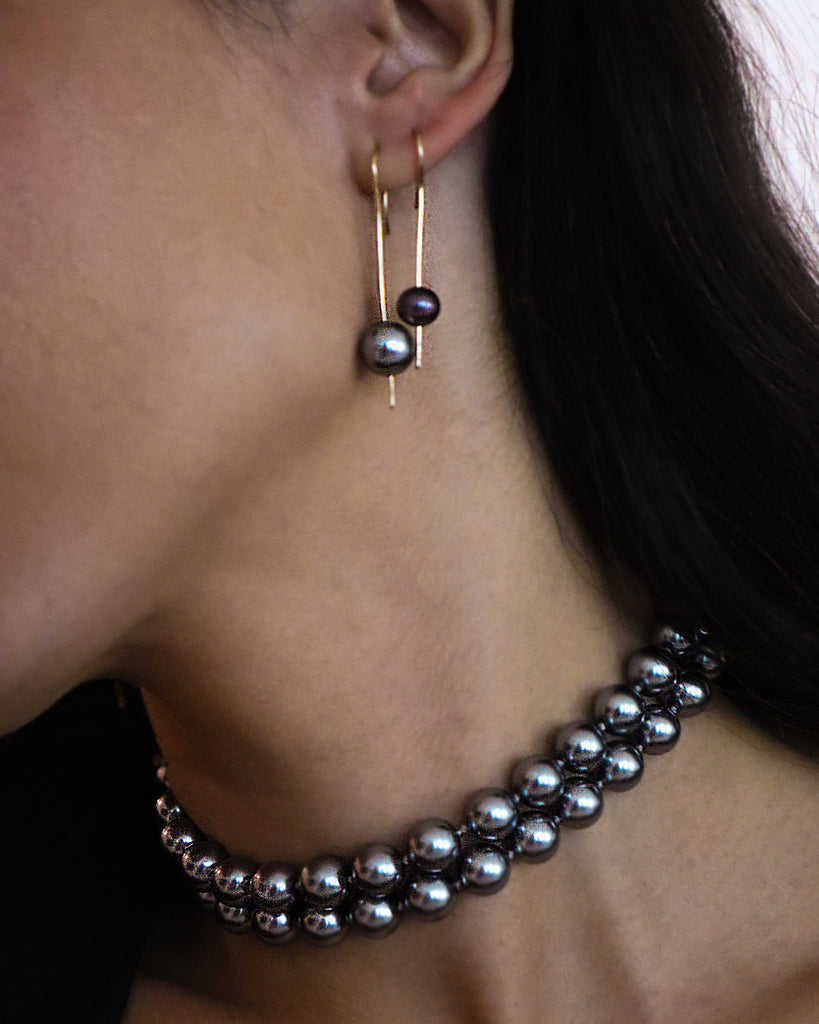 Grey Pearl Choker