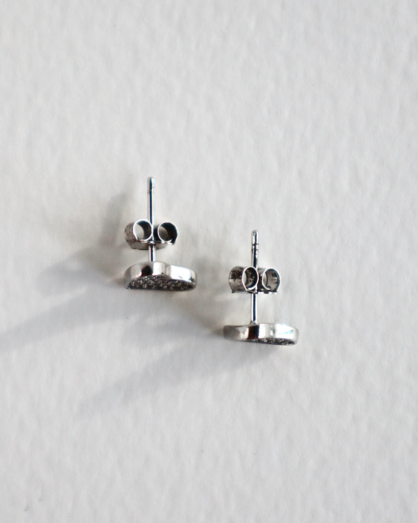 Mini Heart Pavé Studs