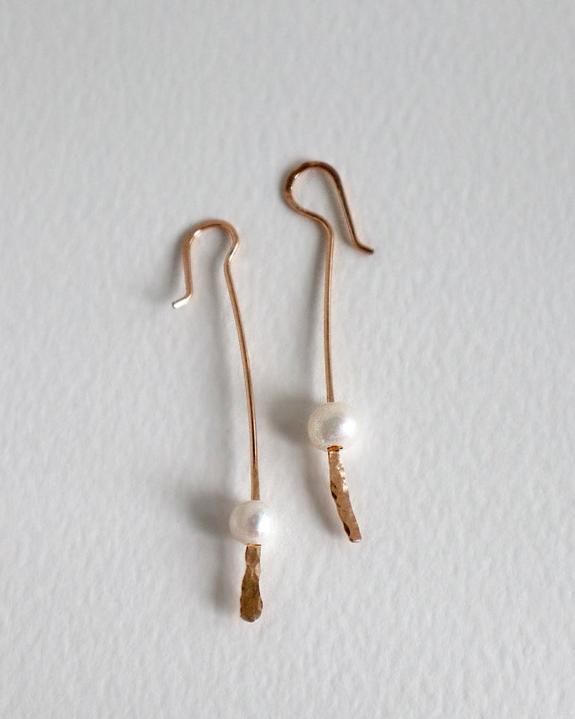 Long Single Pearl Drop