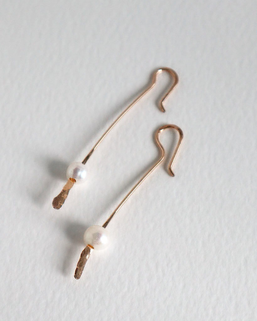Long Single Pearl Drop