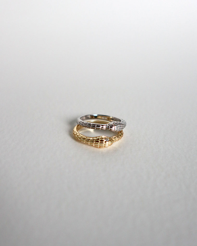Double Snake Ring Set - Size 6