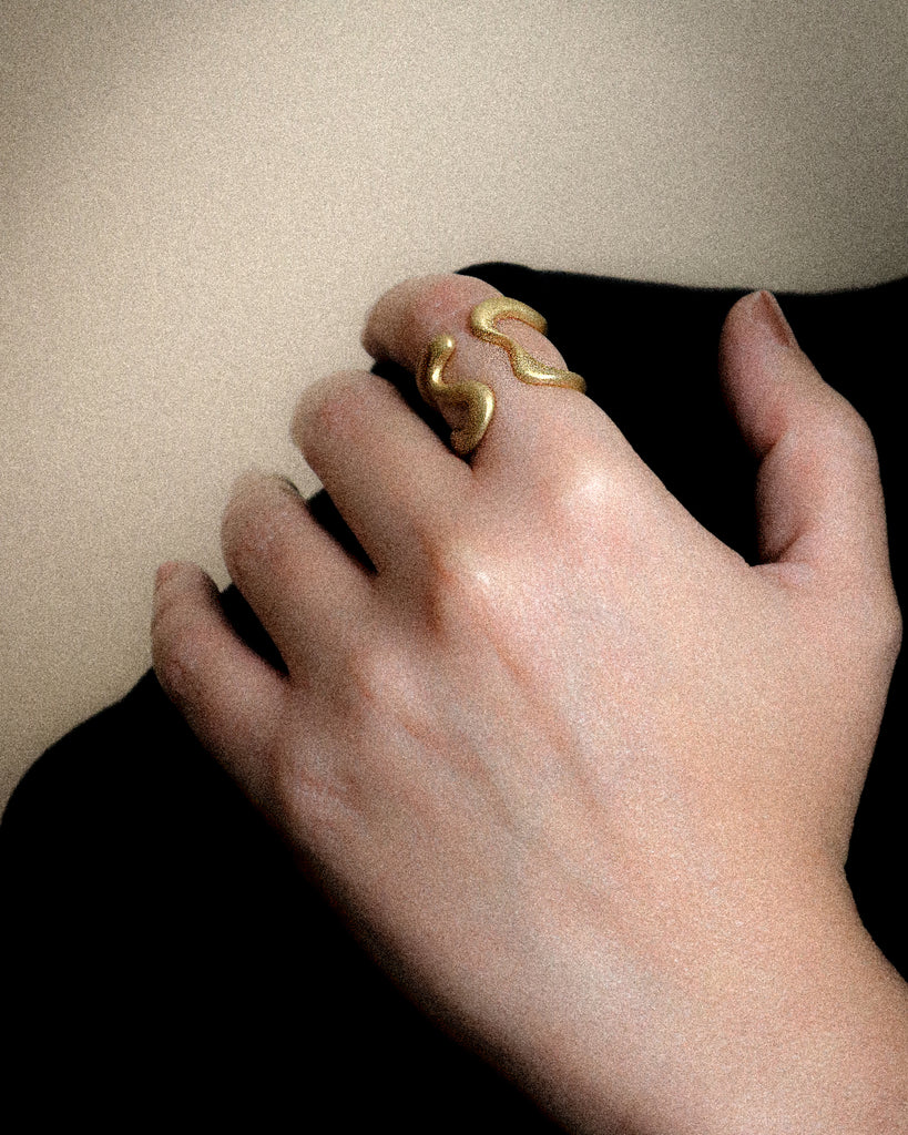 Gold Savoy Adjustable Ring