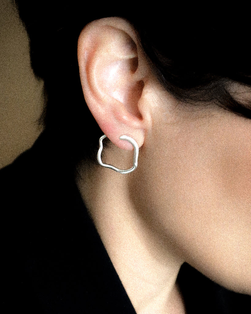 Savoy Silver Mini Hoops