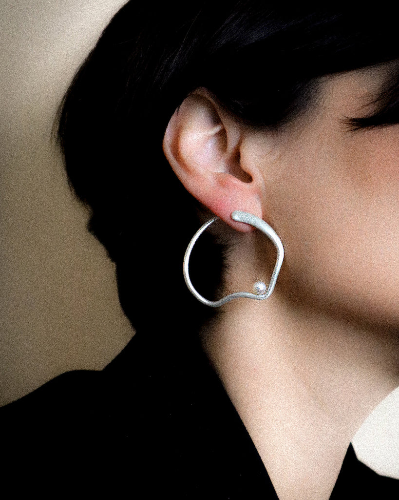 Savoy Hoops in Silver