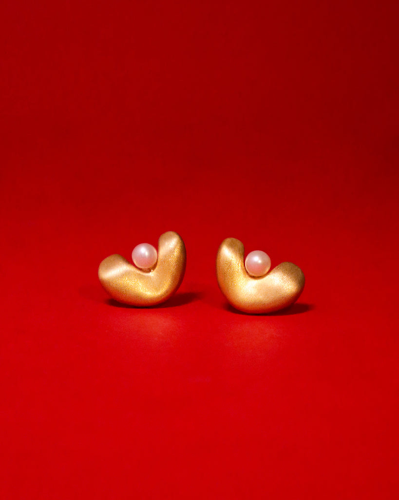 Savoy Gold Stud Earrings