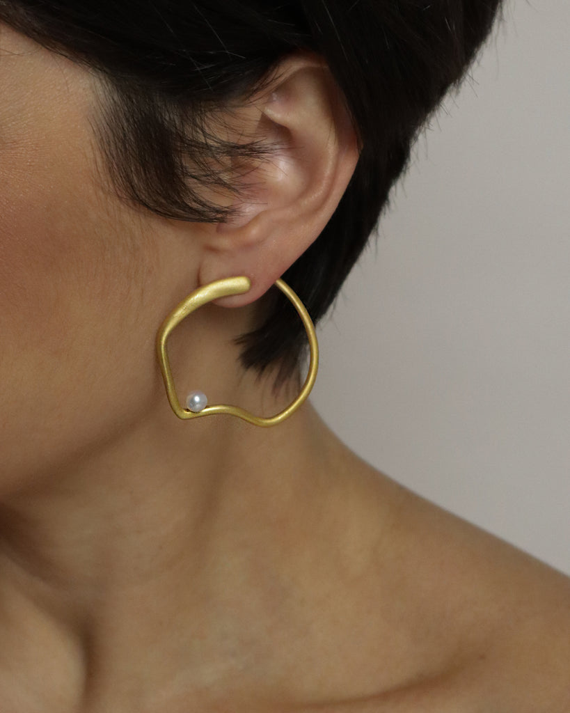 Gold Savoy Hoops