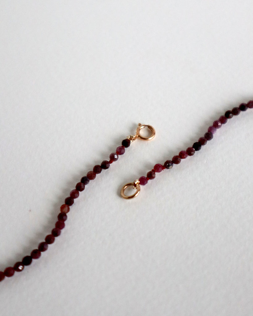 Pearl and Diamond cut Pink Sapphire necklace