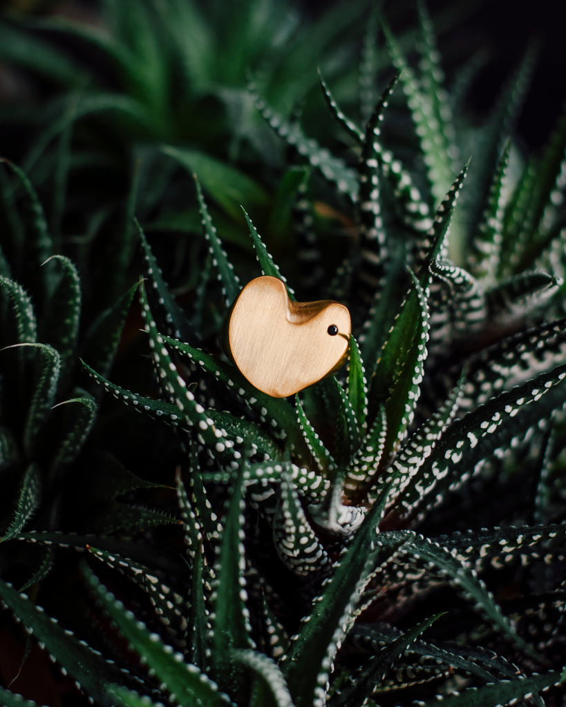Hoya Ring with onyx crystal