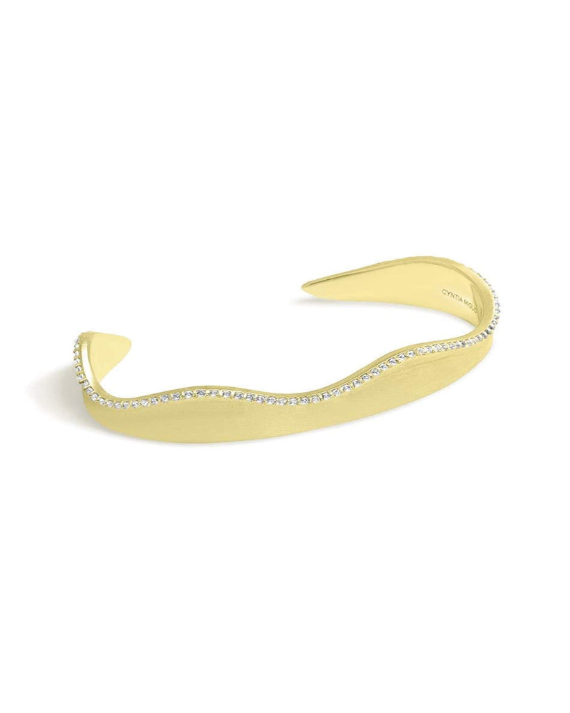 White Topaz Wave Bracelet